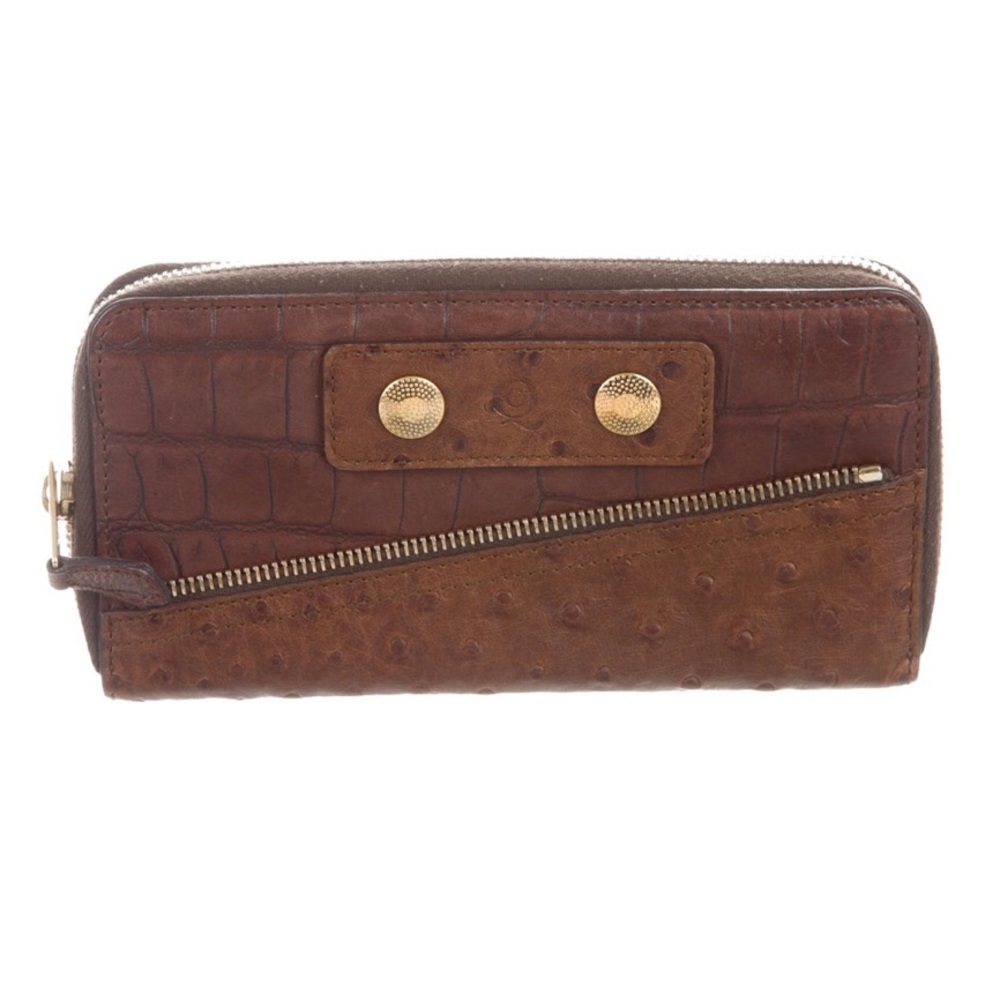 💔SOLD 💔ALEXANDER MCQUEEN Ostrich Leather Wallet